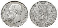 5 franków 1873, Bruksela, srebro 24.88 g, KM 24