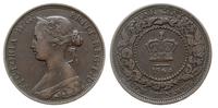 1 cent 1864, odmiana z dłuższym ogonkiem w cyfrz