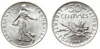 50 centymów 1917, srebro, pięknie zachowane, KM 