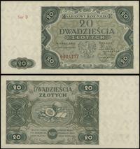 20 złotych 15.07.1947, seria D 0424137, Lucow 12