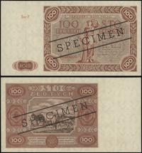 100 złotych 15.07.1947, WZÓR, seria F 0000000, d