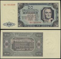 20 złotych 1.07.1948, seria GI 9213509, Lucow 12