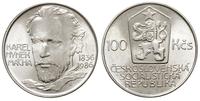 100 koron 1986, 150 - rocznica śmierci Karela Hy
