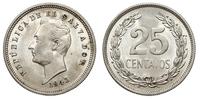 25 centavos 1943, srebro ''900'', 7.40 g, KM. 13