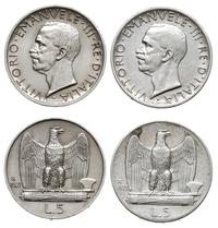 2 x 5 lirów 1927, 1929, Rzym, srebro ''835'', 9.
