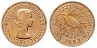 penny 1953, brąz, stempel lustrzany, KM. 24.1