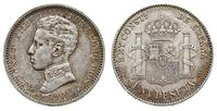 1 peseta 1903, Madryt, srebro ''835'', 5.02 g, K