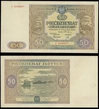 50 złotych 15.05.1946, Seria F 6194907, Miłczak 