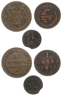 zestaw monet, Jan Kazimierz szeląg 1666, Wilno, 
