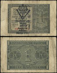 1 złoty 1.08.1941, Seria BB, z nadrukiem "PW / B