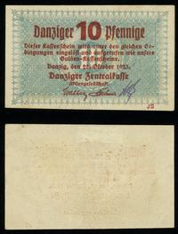 10 fenigów 22.10.1923, znak wodny romby, Miłczak
