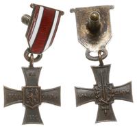 miniatura Krzyża Walecznych, brąz, emalia, brak 