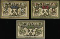 zestaw bonów, 50, 75 fenigów i 1 marka 1.04.1921