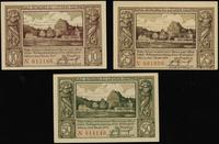 zestaw bonów, 10, 25 i 50 fenigów 1.11.1920, raz