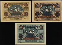 zestaw bonów, 25, 50 i 75 fenigów 1.01.1922, raz