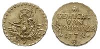 odważnik do monet 1/2 friedrichs d'ora 1772, Old