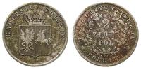 2 złote  1831, Warszawa, z kropką po POL, Pogoń 