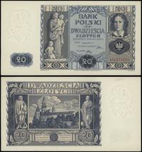20 złotych  11.11.1936, seria AF 6573824, nieświ