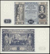 20 złotych  11.11.1936, seria BG 3282757, wyśmie