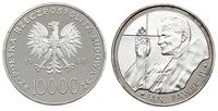 10.000 złotych  1988, Warszawa, Jan Paweł II, mo