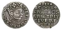 trojak 1584, Ryga, moneta wyjęta z oprawy, Iger 