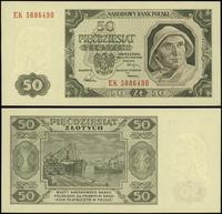 50 złotych 01.07.1948, Seria EK 5886490, dolny l