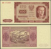100 złotych 01.07.1948, Seria KR 4712681, piękne