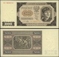 500 złotych 01.07.1948, Seria CC 3634916, wyśmie