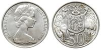 50 centów 1966, Melbourne, srebro "800" 13.01g, 