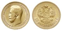 10 rubli 1900 ФЗ, Petersburg, złoto 8.57 g, Fr. 