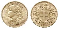 20 franków 1914 B, Berno, złoto 6.44 g, Fr. 499