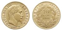 10 franków 1868 BB, Strasbourg, złoto 3.19 g, Fr
