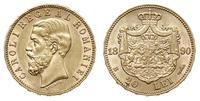 20 lei 1890 B, Bukareszt, złoto 6.45 g, Fr. 3