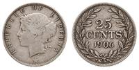 25 centów 1906, srebro "925" 5.75g, KM 8