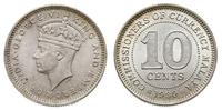 10 centów 1939, srebro "750" 2.70g, piękne, KM 4