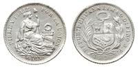 1/2 dinero 1906, Lima, srebro "900" 1.22g, piękn