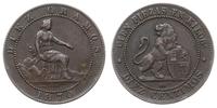 10 centimos 1870, Madryt, miedź, KM 663