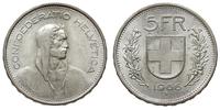 5 franków 1966/B, Berno, srebro "835" 14.99g, pi