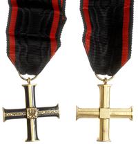 Krzyż Niepodległości, tombak złocony 40 x 40 mm,