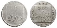 1 grosz srebrny 1766 FS, Warszawa, odmiana z R P