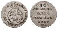 10 groszy miedziane 1788, Warszawa, patyna