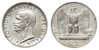 5 lirów 1927, Rzym, srebro ''835'' 4.98 g, KM. 6
