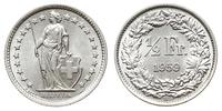 1/2 franka 1959, srebro ''835'' 2.50 g, KM. 23