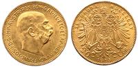 20 koron 1915, Wiedeń, nowe bicie, złoto, 6.78 g