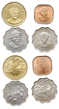 2 i 2 x 20 centów, 2 emalangeni 1974, 1981, 1986