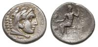 drachma pośmiertna po 323 pne, Aw: Głowa Herakle