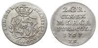 półzłotek (2 grosze) 1767 FS, Warszawa, Plage 24