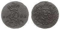 1 grosz miedziany 1791 EB, Warszawa, Plage-miedź