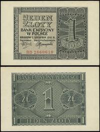 1 złoty 1.08.1941, seria BD 2860610, Lucow 808 (