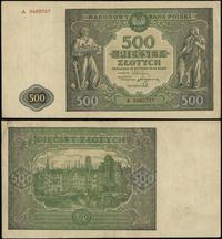 500 złotych 15.01.1946, seria A 9480757, rzadsza